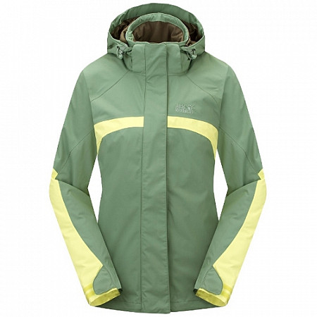 На картинке изображен Куртка женская Jack Wolfskin Topaz II Jacket Women green Куртка женская Jack Wolfskin Topaz II Jacket Women green