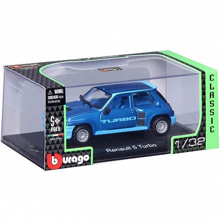 Коллекционная машина Bburago Renault 5 Turbo (18-43215) blue