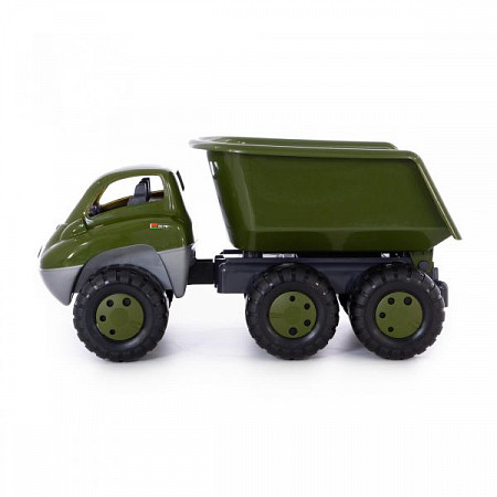 На картинке изображен Автомобиль-самосвал военный Полесье Дакар с прицепом 49292 Автомобиль-самосвал военный Полесье Дакар с прицепом 49292