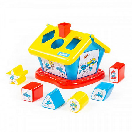 Логический Домик Полесье Смурфики с 6 кубиками №3 64431