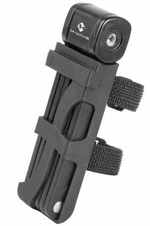 На картинке изображен Замок велосипедный M-Wave складной 875 мм black 5-230194 Замок велосипедный M-Wave складной 875 мм black 5-230194