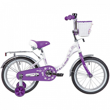 Велосипед Novatrack Butterfly 14" (2020) 147BUTTERFLY.WVL20 white/purple