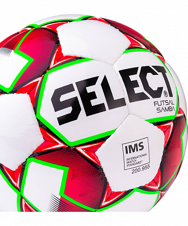 Мяч футзальный Select Futsal Samba №4 IMS 852618 white/red/green