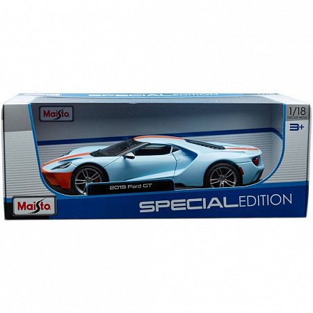 Машинка Maisto 1:18 2017 Ford GT (31384) blue/orange