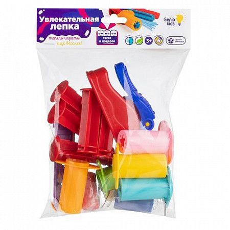 На картинке изображен Набор для лепки Genio Kids-Art Увлекательная лепка TA2012 Набор для лепки Genio Kids-Art Увлекательная лепка TA2012