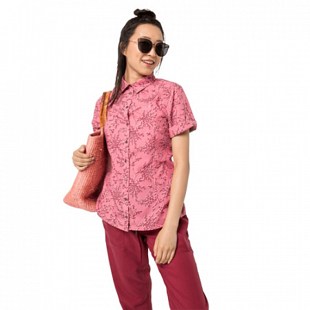 Рубашка женская Jack Wolfskin Matata Print Shirt W rose quartz all over