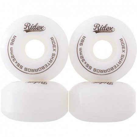 Комплект колес для скейтборда Ridex SB 100A 55x32 white