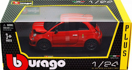 Коллекционная машина Bburago Fiat Abarth 695 Tributo Ferrari (18-21070) red