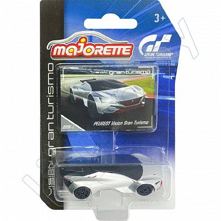 Машинка Majorette 1:64 Vision Gran Turismo Peugeot Gran Turismo (212054050) silver