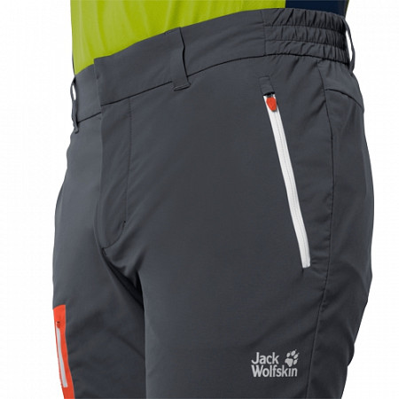 На картинке изображен Брюки мужские Jack Wolfskin Overland Pants M ebony Брюки мужские Jack Wolfskin Overland Pants M ebony