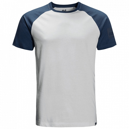 На картинке изображен Футболка мужская Jack Wolfskin 365 Flash T M grey haze Футболка мужская Jack Wolfskin 365 Flash T M grey haze