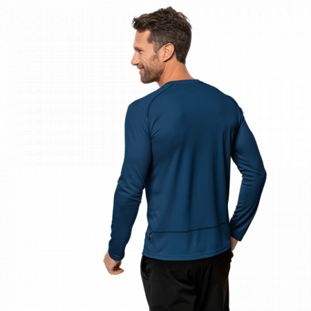 Пуловер мужский Jack Wolfskin Sky Range Longsleeve M dark indigo