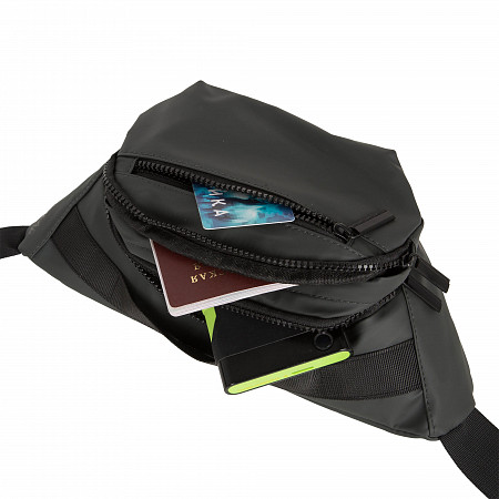 На картинке изображен Сумка на пояс Polar 18251 dark grey Сумка на пояс Polar 18251 dark grey