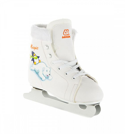 Коньки двухполозные Спортивная коллекция Magic White