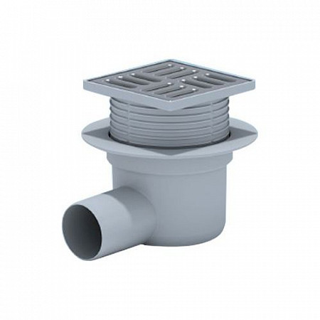 Сливной трап горизонтальный РосТурПласт 10x10 см 11407