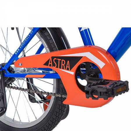 На картинке изображен Велосипед Novatrack Astra 18" (2019) Blue/Orange 183ASTRA.BL9 Велосипед Novatrack Astra 18" (2019) Blue/Orange 183ASTRA.BL9