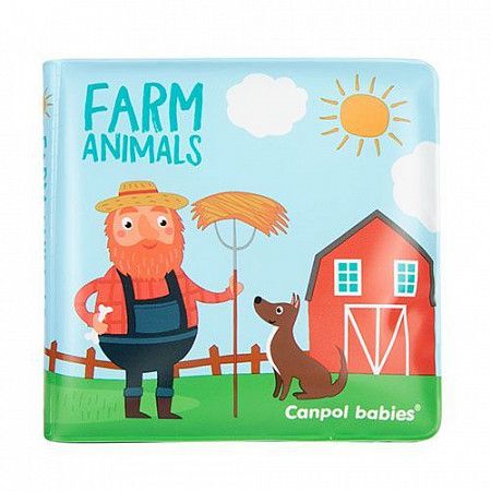Мягкая книга Canpol babies с пищалкой 2/083 Farm Animals