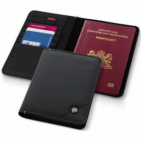 Обложка для паспорта Marksman black 11971300