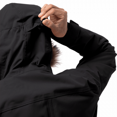 На картинке изображен Куртка мужская Jack Wolfskin Point Barrow black Куртка мужская Jack Wolfskin Point Barrow black