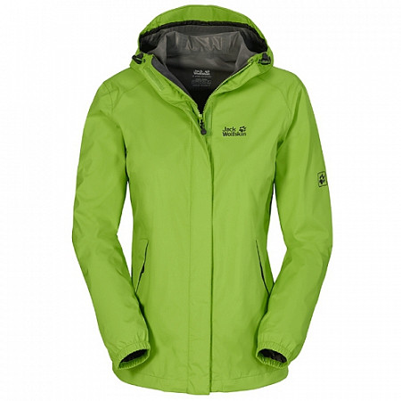 На картинке изображен Куртка женская Jack Wolfskin Cloudburst Jacket Women green Куртка женская Jack Wolfskin Cloudburst Jacket Women green