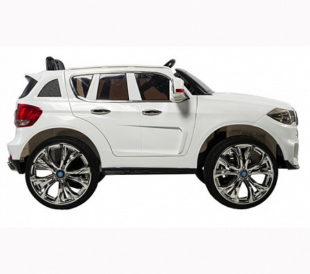 Детский электромобиль RS BMW X5 white (Встроенный планшет MP4)