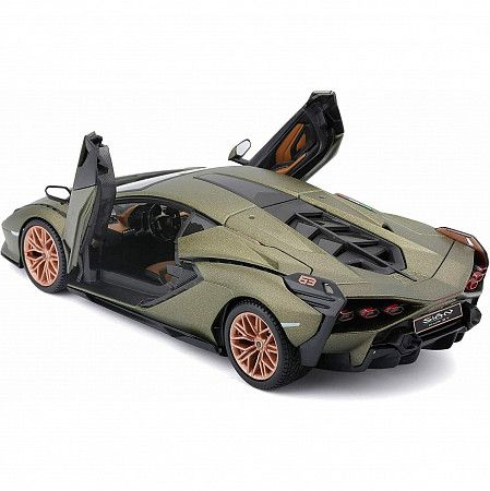 Машинка Bburago 1:24 Lamborghini Sián FKP 37 (18-21099) green