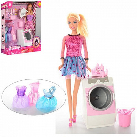 Кукла Defa Люси со стиральной машиной и аксессуарами 8323