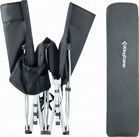 Кровать складная KingCamp Oversized Folding bed сталь/алюм. 8009 black
