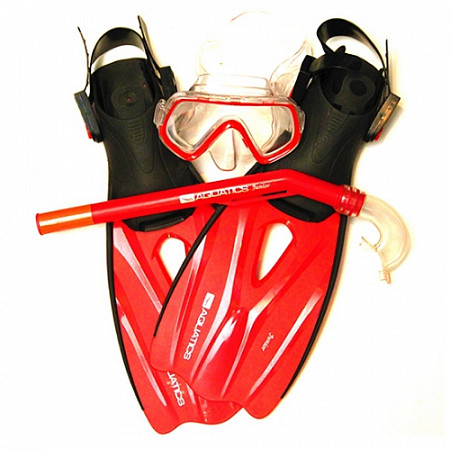 Комплект для плавания детский Aquatics Pirate (маска, трубка, ласты) 190005