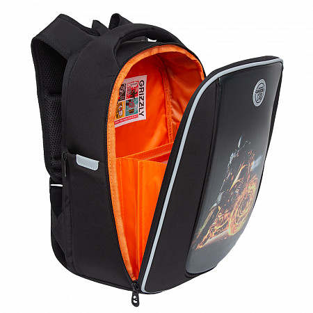 Рюкзак школьный GRIZZLY RAf-193-4 /1 black