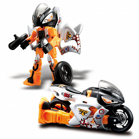 Мотоцикл-трансформер Maisto Grip (35003) silver/orange