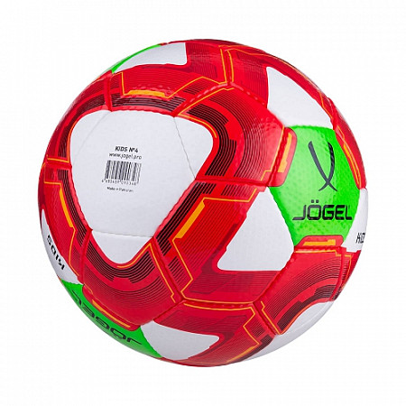 Мяч футбольный Jogel Kids №4 green/white/red