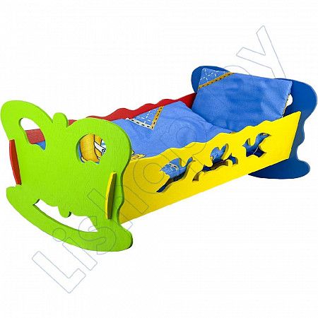 На картинке изображен Кроватка для кукол Stantom (006303) blue №1 Кроватка для кукол Stantom (006303) blue №1