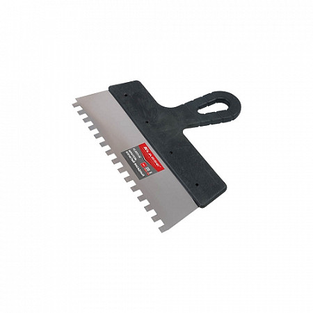 На картинке изображен Шпатель зубчатый нерж. фасад. Klasse 300мм/10мм KL0605-10 Шпатель зубчатый нерж. фасад. Klasse 300мм/10мм KL0605-10