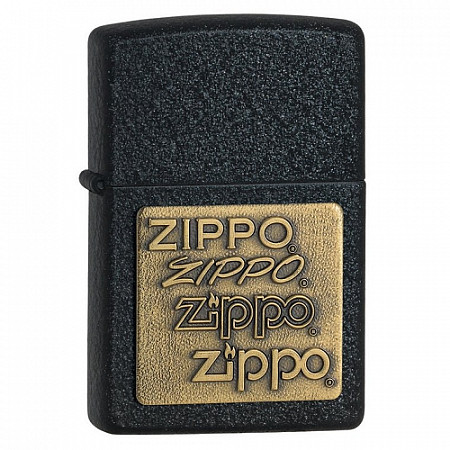 Зажигалка Zippo Brass Embossed 362 black