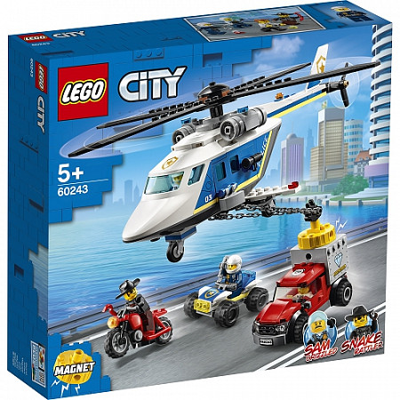 Конструктор LEGO City Погоня на полицейском вертолёте 60243
