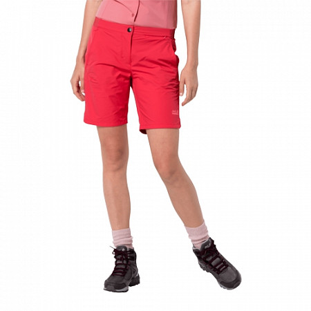 Шорты женские Jack Wolfskin Hilltop Trail Shorts W tulip red