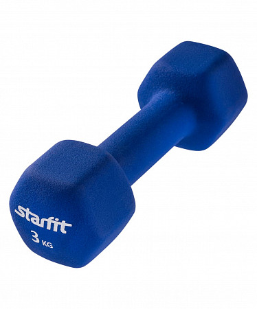 Набор гантелей неопреновых Starfit DB-201 3 кг blue