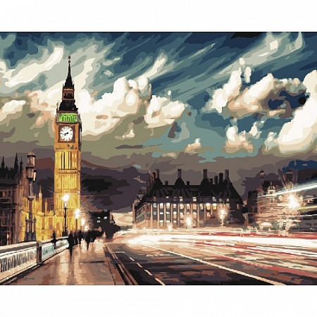 Картина по номерам Picasso Огни ночного Лондона PC4050450