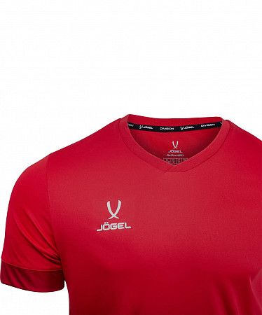 Футболка игровая Jogel DIVISION PerFormDRY Union Jersey red/white/dark red