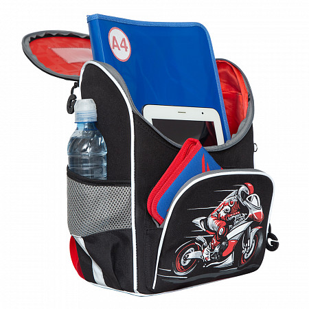 Рюкзак школьный с мешком GRIZZLY RAm-185-9 /1 black