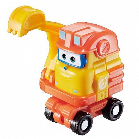 На картинке изображен Мини-трансформер Super Wings Команда Строителей Скуп EU730013 Мини-трансформер Super Wings Команда Строителей Скуп EU730013