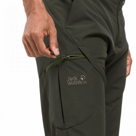 Брюки мужские Jack Wolfskin Chilly Track Xt Pants Men dark moss