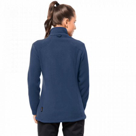 На картинке изображен Джемпер женский Jack Wolfskin Midnight Moon Women porcelain blue Джемпер женский Jack Wolfskin Midnight Moon Women porcelain blue