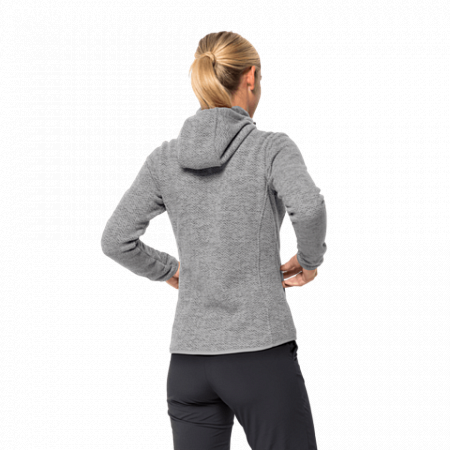 Джемпер женский Jack Wolfskin Patan Hooded Jacket W grey haze