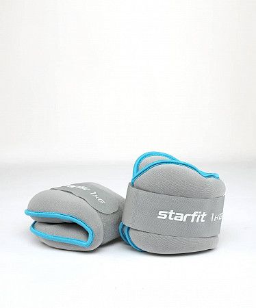 Утяжелители Starfit WT-501 универсальные  1 кг grey/blue