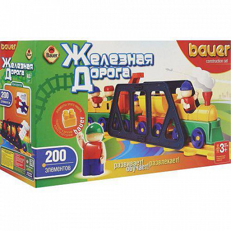 На картинке изображен Конструктор Bauer Toys Железная дорога 255 Конструктор Bauer Toys Железная дорога 255