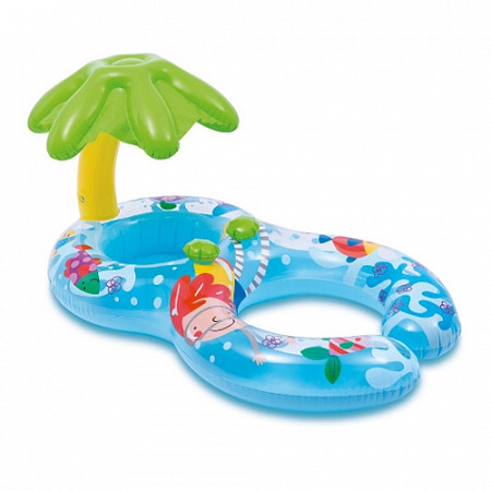 На картинке изображен Круг надувной для плавания Intex My First Swim Float 56590 117x75 см Круг надувной для плавания Intex My First Swim Float 56590 117x75 см