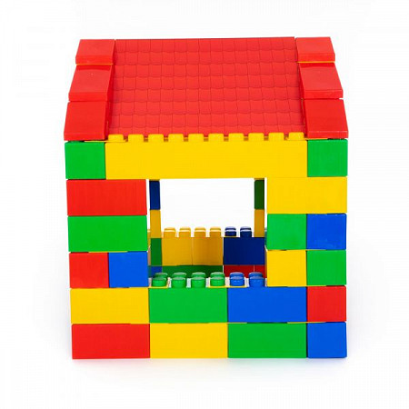 Конструктор строительный Полесье Дом 134 элемента 37473