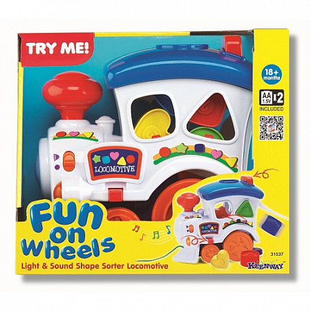 Игрушка Keenway Веселый паровозик с паззлами (свет, звук) 31537